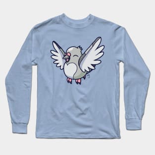 1217 Tiny Pigeon Long Sleeve T-Shirt